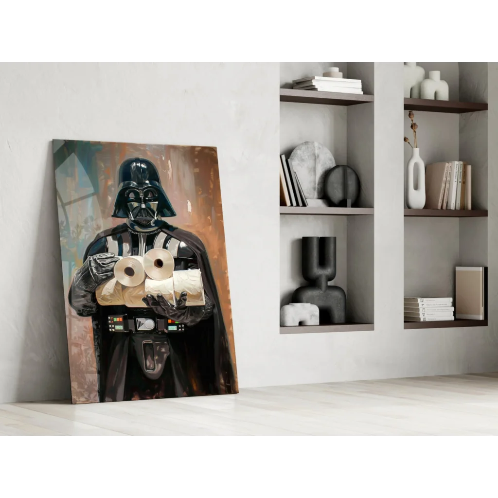 Darth Vader toilet paper wall art canvas print