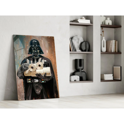Darth Vader toilet paper wall art canvas print