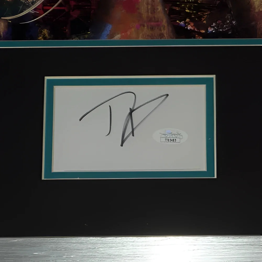 Dave Grohl autographed music splash art deluxe framed piece with JSA