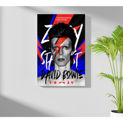 David Bowie Lightning Bolt Aluminum Print Set of 4