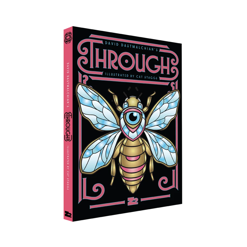 David Dastmalchian deluxe edition cover featuring a bee-like creature and art prints