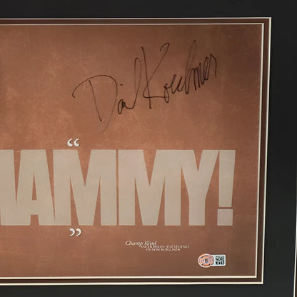 David Koechner autographed Anchorman Whammy framed poster