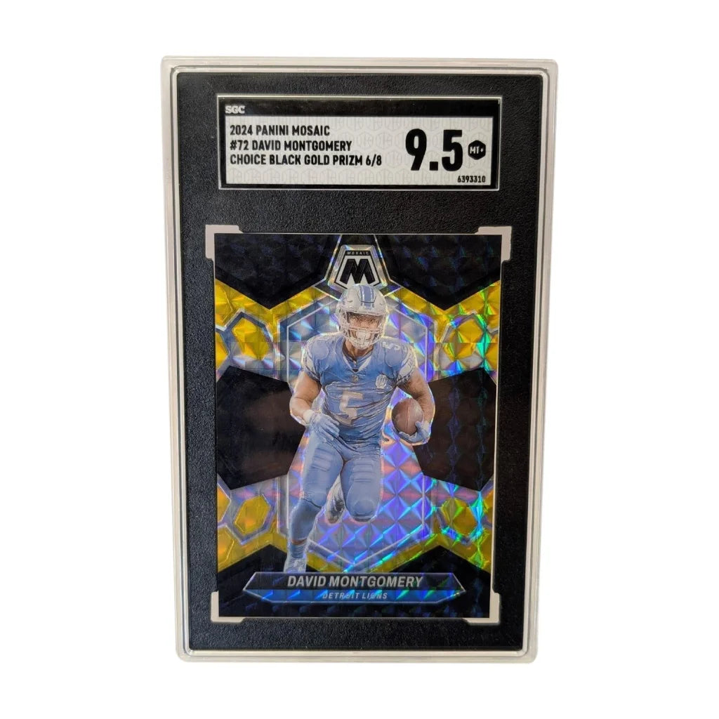 2024 Panini Mosaic David Montgomery choice black gold prizm card