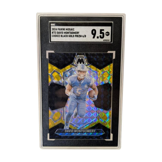2024 Panini Mosaic David Montgomery choice black gold prizm card