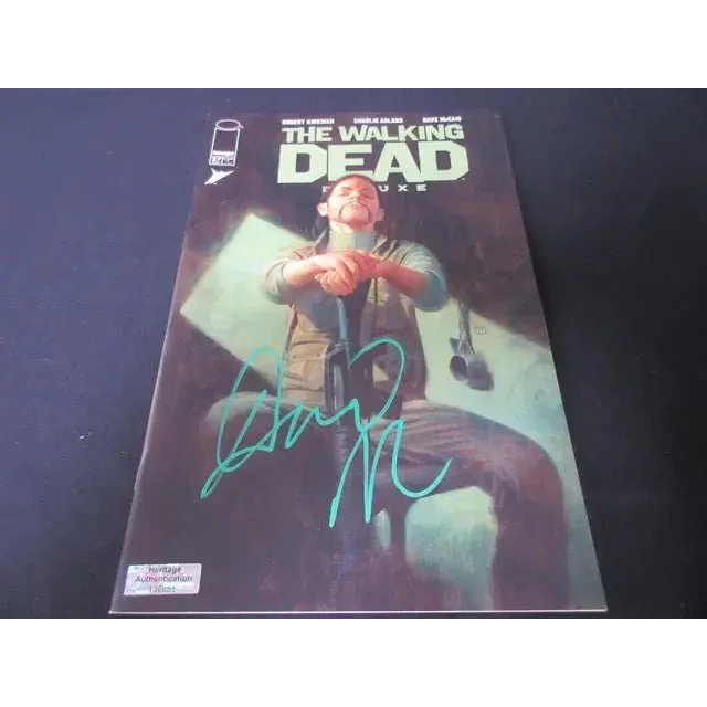 David Morrissey signed comic book featuring a character with a weapon from Walking Dead