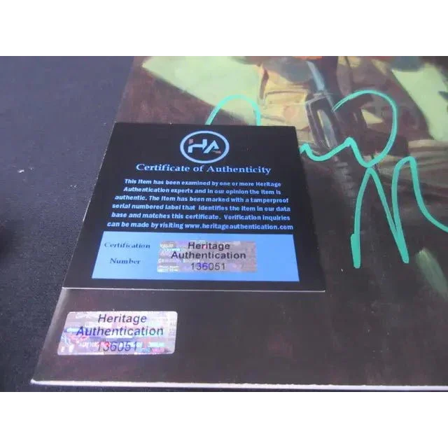 Certificate of authenticity with holographic sticker for David Morrissey signed comic book