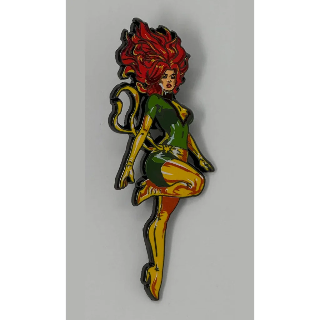 Phoenix-themed enamel pin from David Nakayama Marvel X-Men Marvel blind box