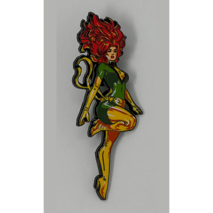 Phoenix-themed enamel pin from David Nakayama Marvel X-Men Marvel blind box