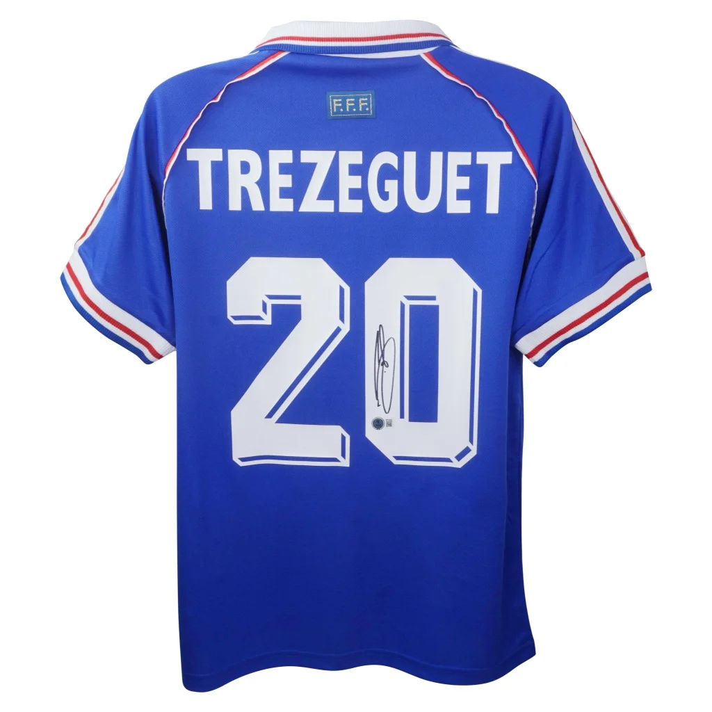 Back of David Trezeguet signed Adidas jersey Beckett authenticated, Trezeguet 20