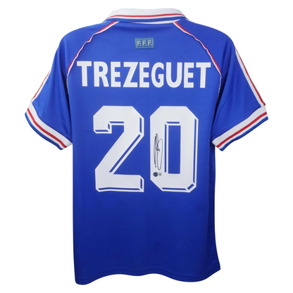 Back of David Trezeguet signed Adidas jersey Beckett authenticated, Trezeguet 20