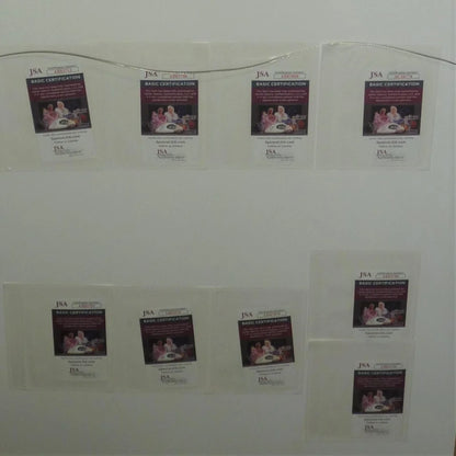 Deluxe framed Dazed and Confused movie poster with cast autographs and JSA cards in clear sleeves