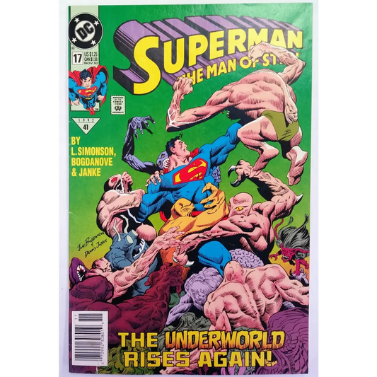 Superman Man of Steel Issue 17 epic action comic collectible
