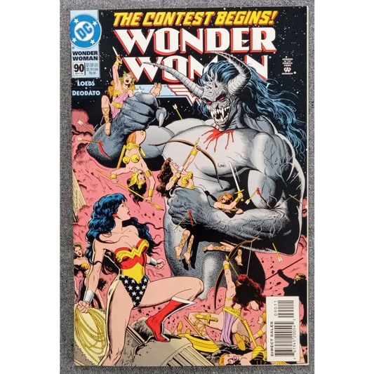 Wonder Woman Issue 90 comic cover: First Artemis appearance in fierce battle