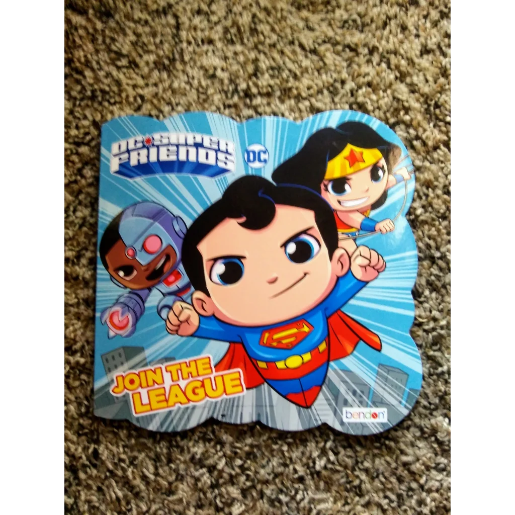 Colorful DC Super Friends hardcover book brings heroes to life for kids