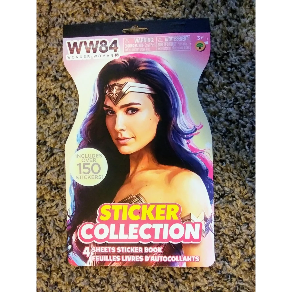 Wonder Woman sticker collection book with epic WW84 heroes