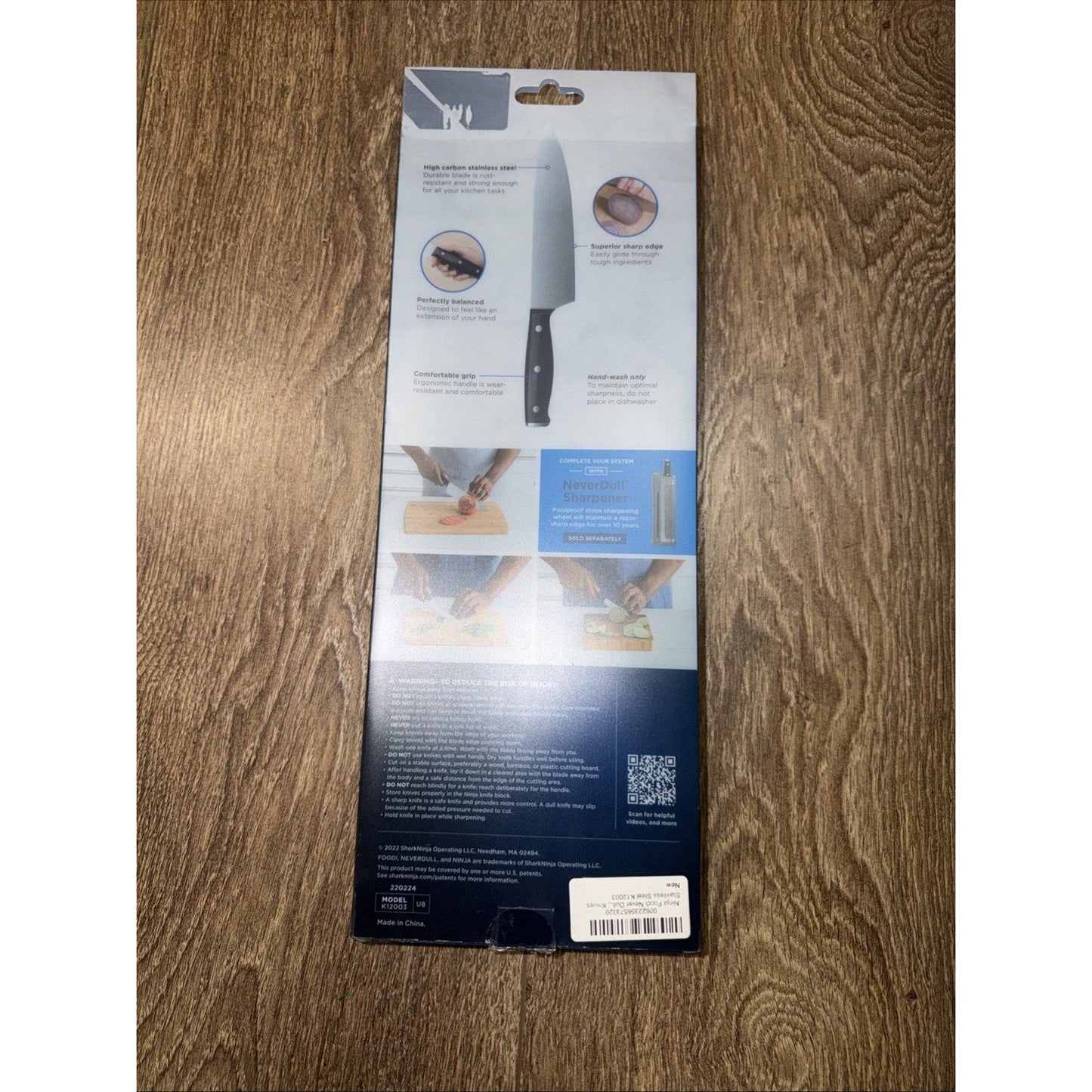 Ninja K12003 Foodi™ Essential 3-Piece Paring Kitchen Knife Set Stainless Steel