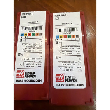 Haas HGMN 300-G HU30 Carbide Inserts 16pcs CNC Grooving Cutoff Tool