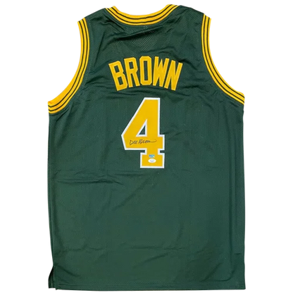Dee Brown autographed Jacksonville University green #4 jersey