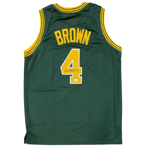 Dee Brown autographed Jacksonville University green #4 jersey
