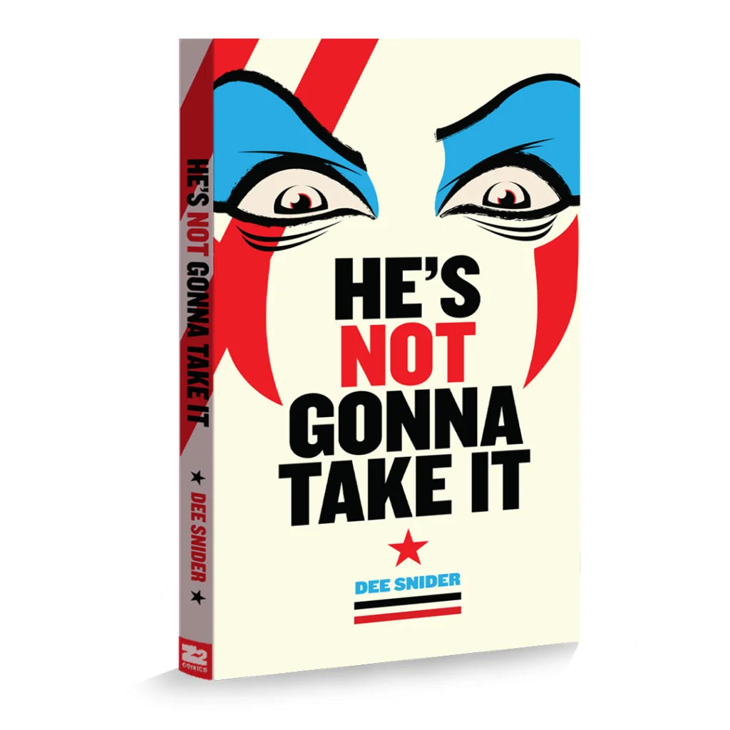 Book with stylized face and bold title from Dee Snider Commemorative Collection