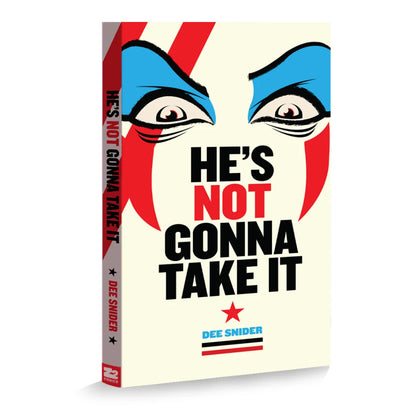 Book with stylized face and bold title from Dee Snider Commemorative Collection