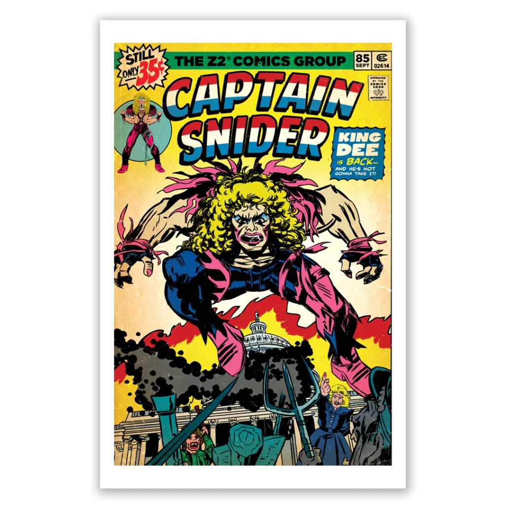 Dee Snider Commemorative Collection comic cover with muscular wild-haired character featuring Josh Bernstein