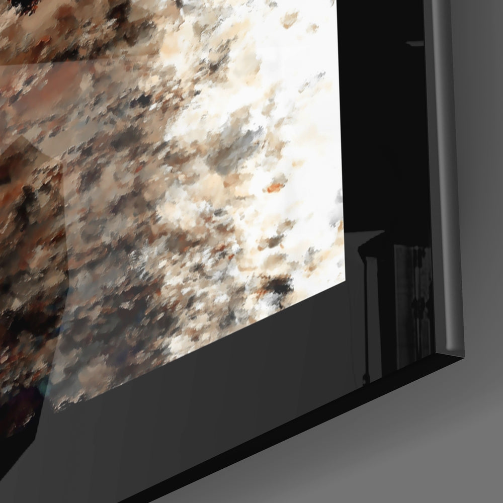 Upward View Galata Tower Glass Wall Art