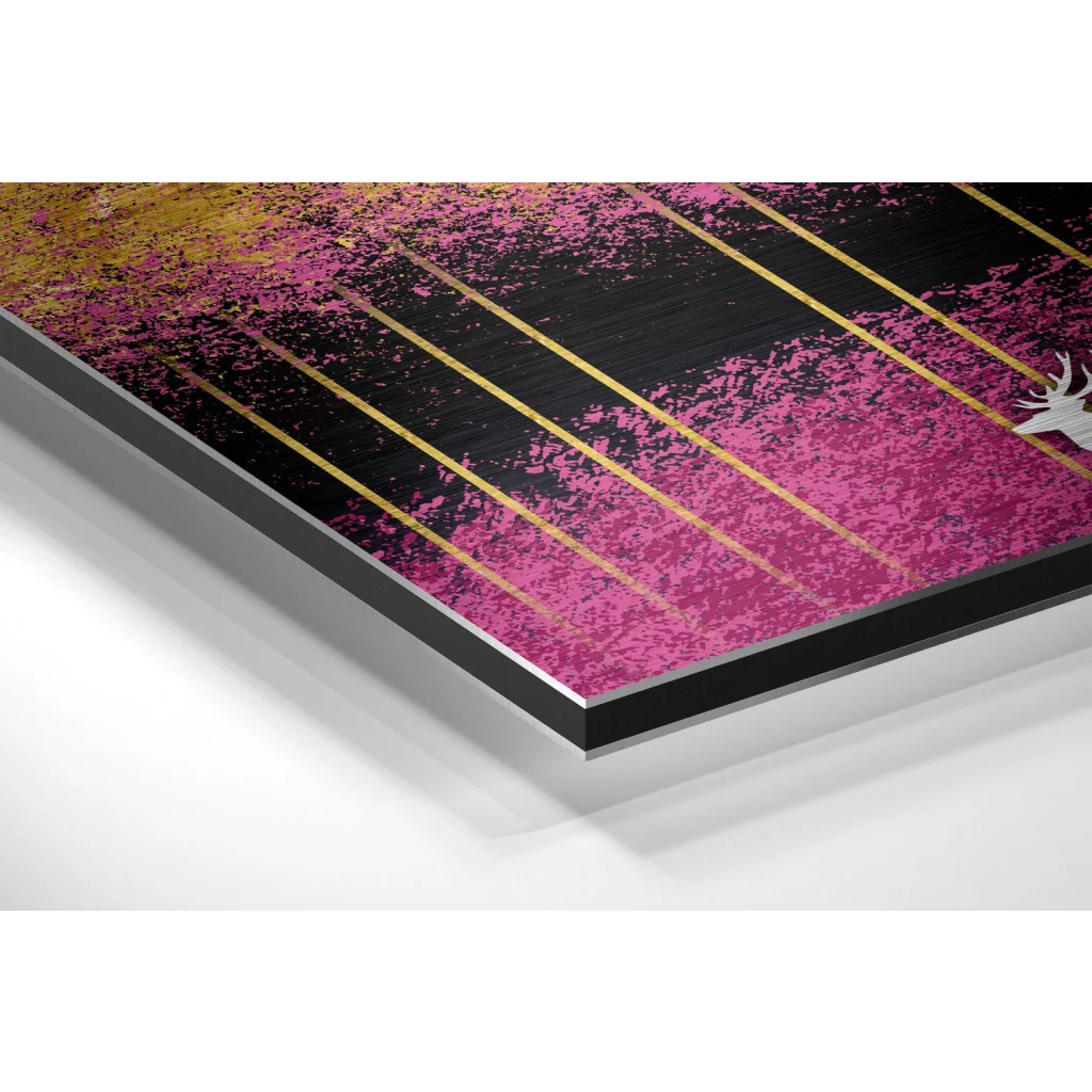 Deers of Dreams Brushed Aluminium Dibond Wall Art