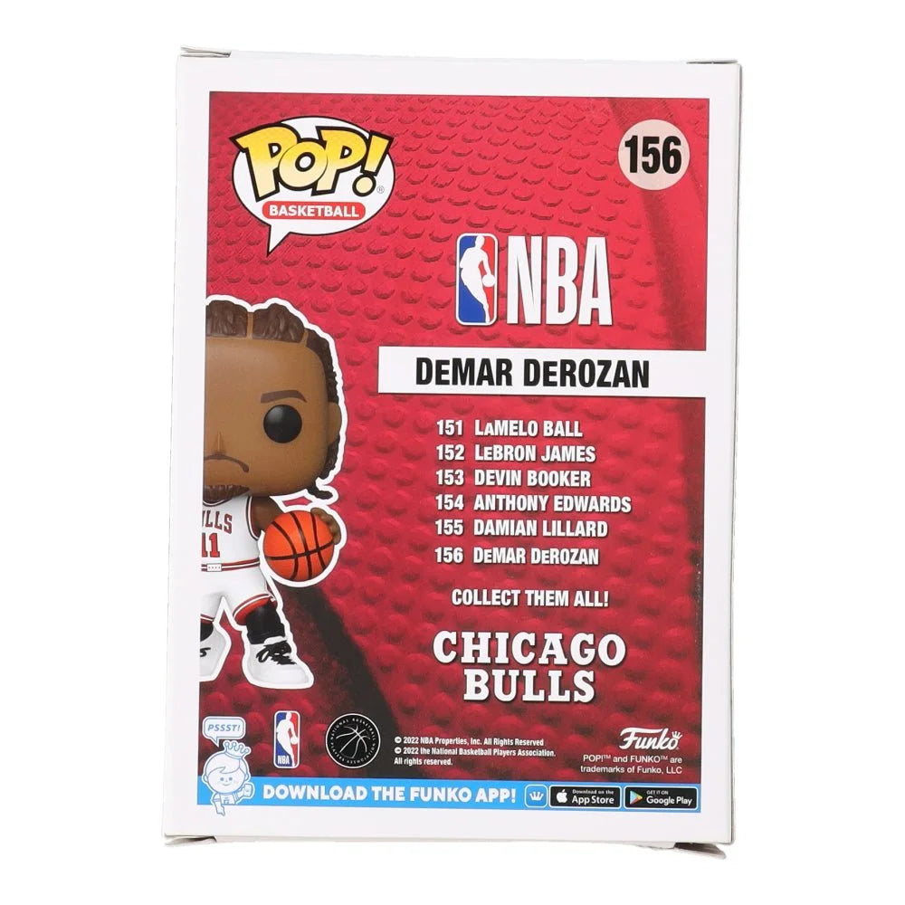 DeMar DeRozan signed Funko Pop Bulls collectible figure for NBA fans and collectors