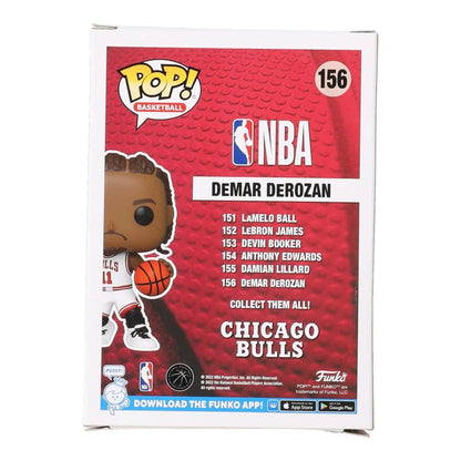 DeMar DeRozan signed Funko Pop Bulls collectible figure for NBA fans and collectors