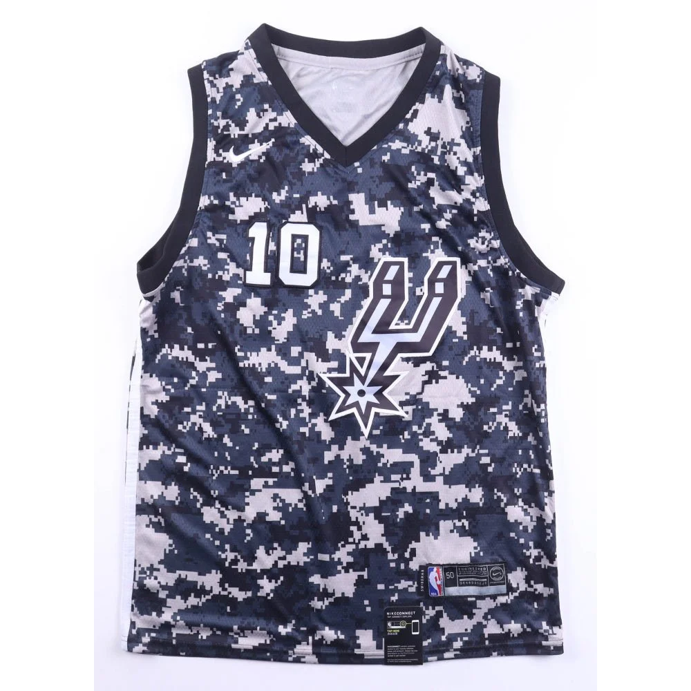 DeMar DeRozan Spurs digital camouflage basketball jersey with PSA authentication