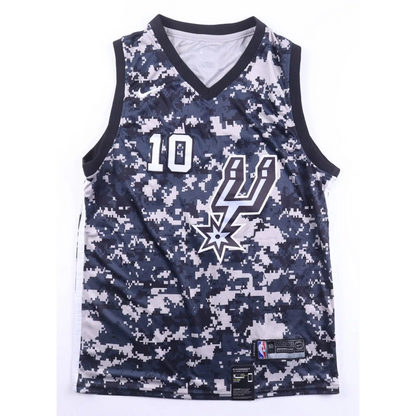 DeMar DeRozan Spurs digital camouflage basketball jersey with PSA authentication