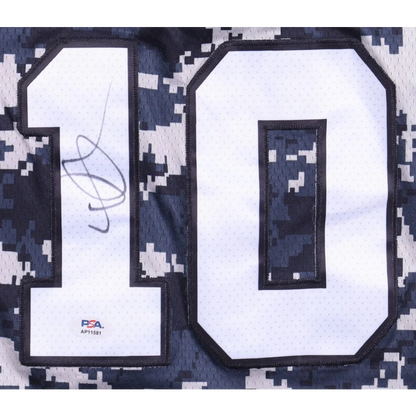 DeMar DeRozan signed Spurs camo jersey with PSA authentication for fans and collectors