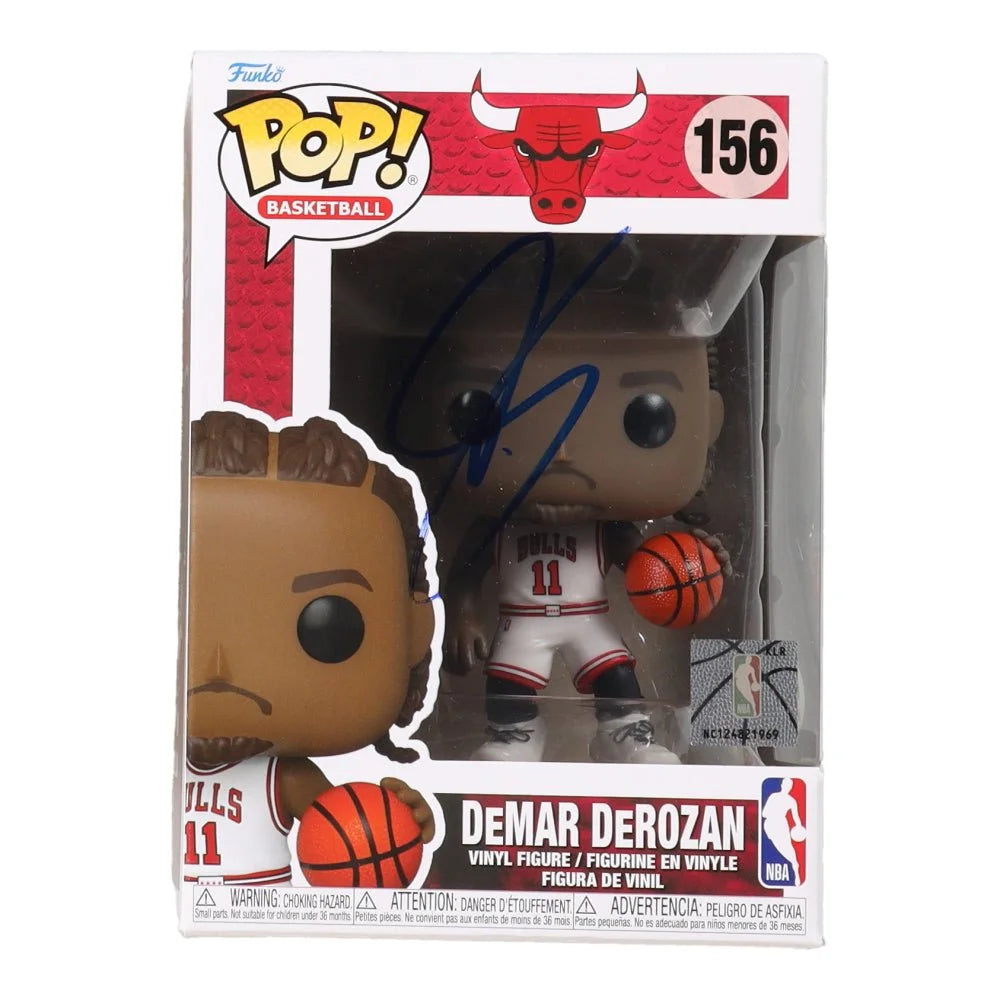 Autographed Demar Derozan vinyl figure collectible featuring signed DeMar Derozan figure