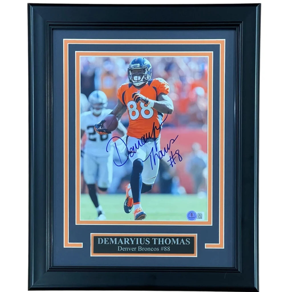 Demaryius Thomas autographed Denver Broncos framed photo number 88