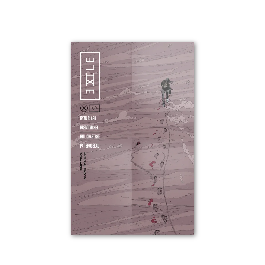 Limited edition Demon Hunter comic cover by Ryan Clark with lone figure in desolate landscape