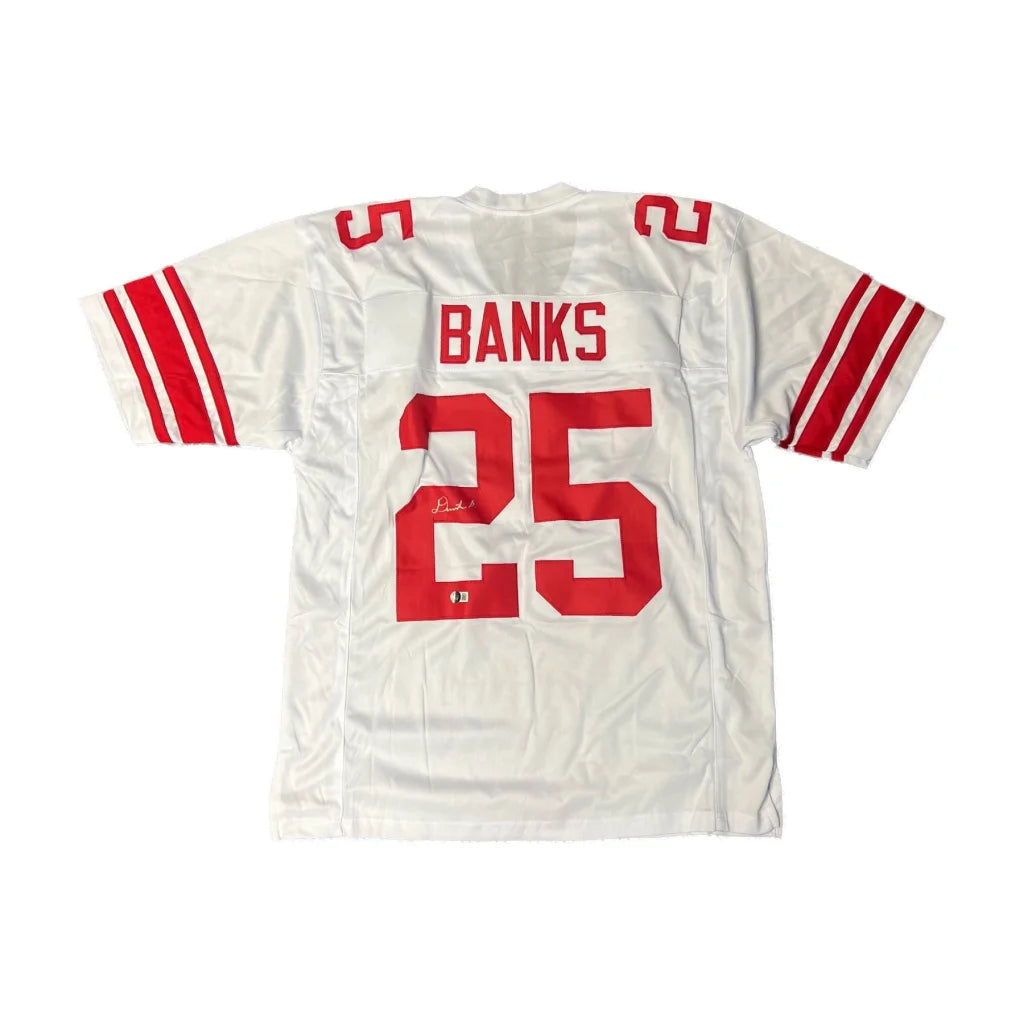 Deonte Banks Signed Giants Custom White Jersey Authenticated | Creative Sports | vintageantiquesgifts.com