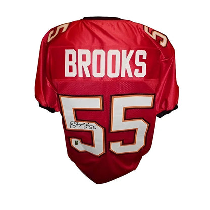 Derrick Brooks autographed Tampa Bay Buccaneers custom jersey with red design