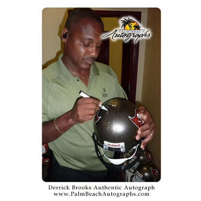 Derrick Brooks autographed Tampa Bay Buccaneers replica helmet with SB XXXVII logo