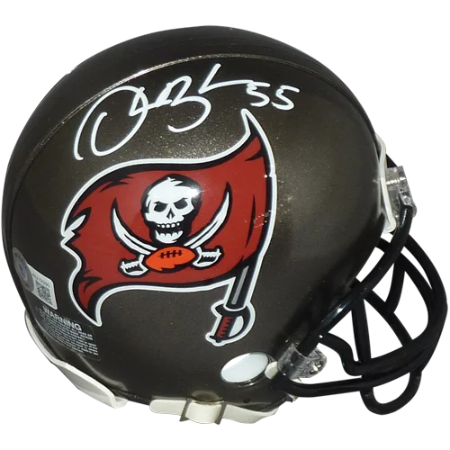 Derrick Brooks autographed black Tampa Bay Buccaneers mini helmet