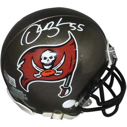 Derrick Brooks autographed black Tampa Bay Buccaneers mini helmet
