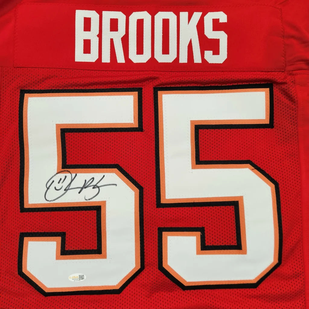 Derrick Brooks autographed Tampa Bay Buccaneers red custom jersey #55