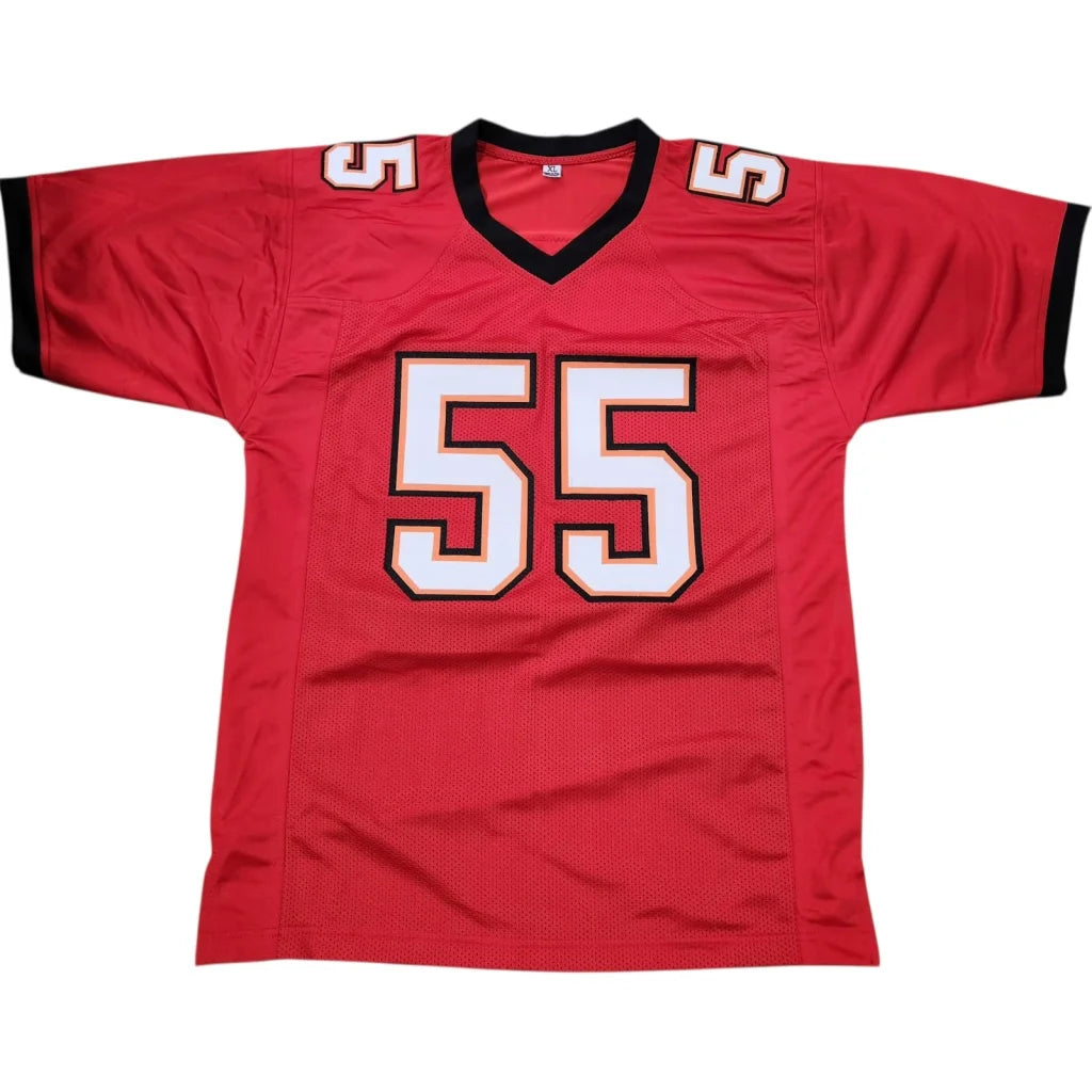 Derrick Brooks autographed Tampa Bay Buccaneers custom jersey red #55