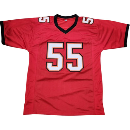 Derrick Brooks autographed Tampa Bay Buccaneers custom jersey red #55