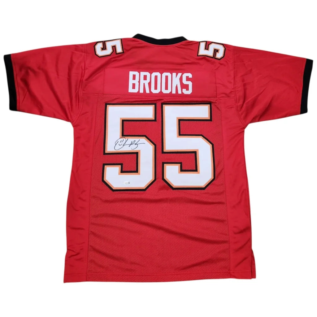 Derrick Brooks autographed Tampa Bay Buccaneers custom jersey red #55