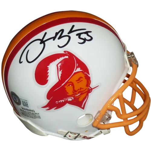 Derrick Brooks autographed Tampa Bay Buccaneers throwback mini helmet