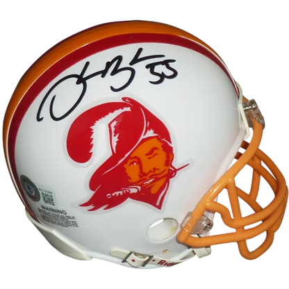 Derrick Brooks autographed Tampa Bay Buccaneers throwback mini helmet