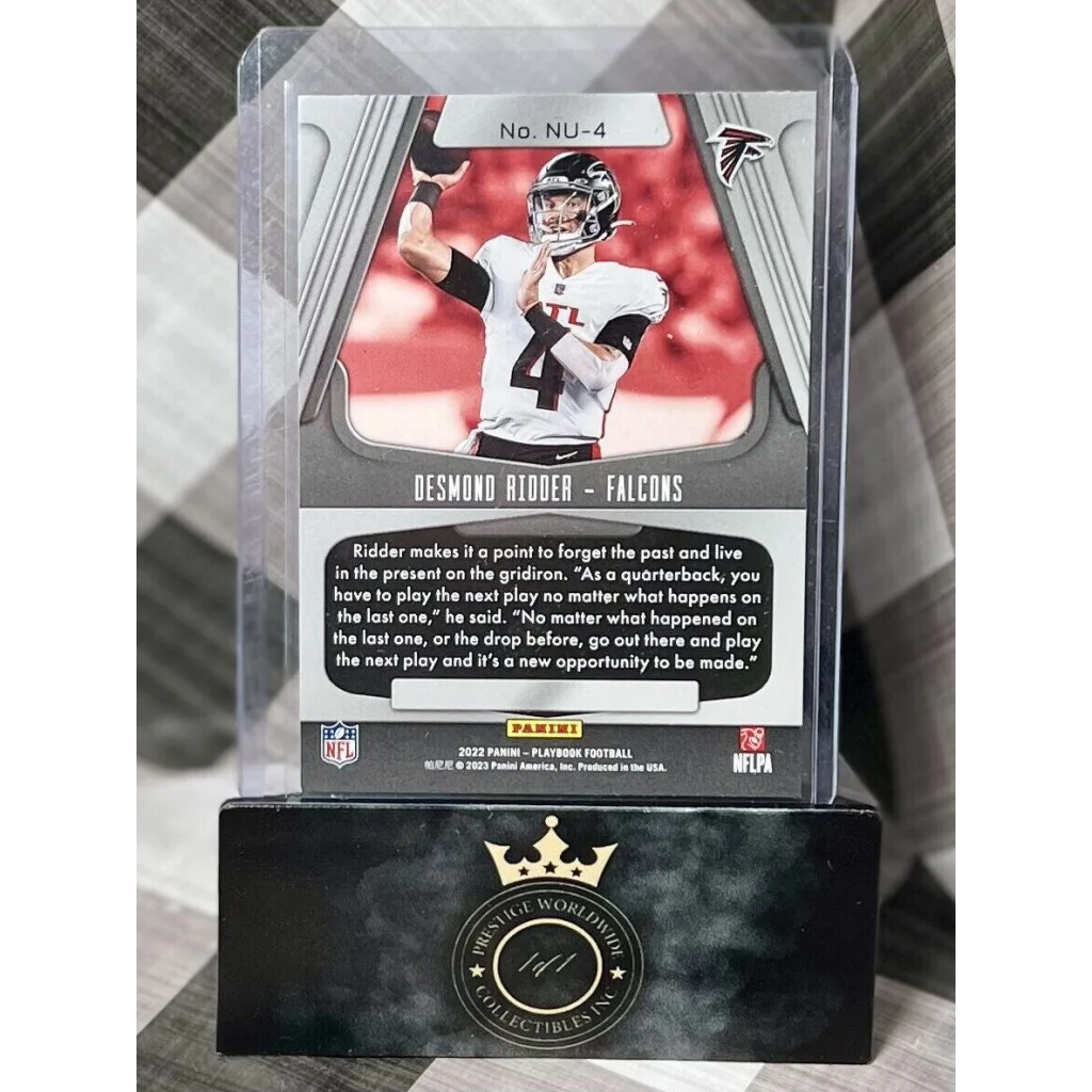 Desmond Ridder 2023 Panini Platinum Falcons card at Prestige Worldwide