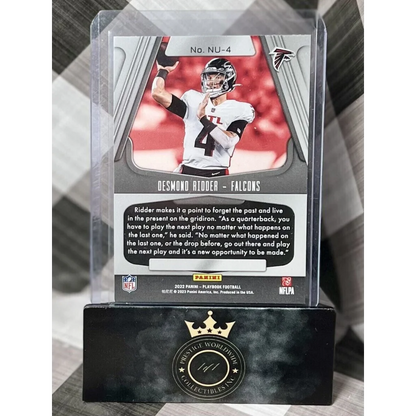 Desmond Ridder 2023 Panini Platinum Falcons card at Prestige Worldwide