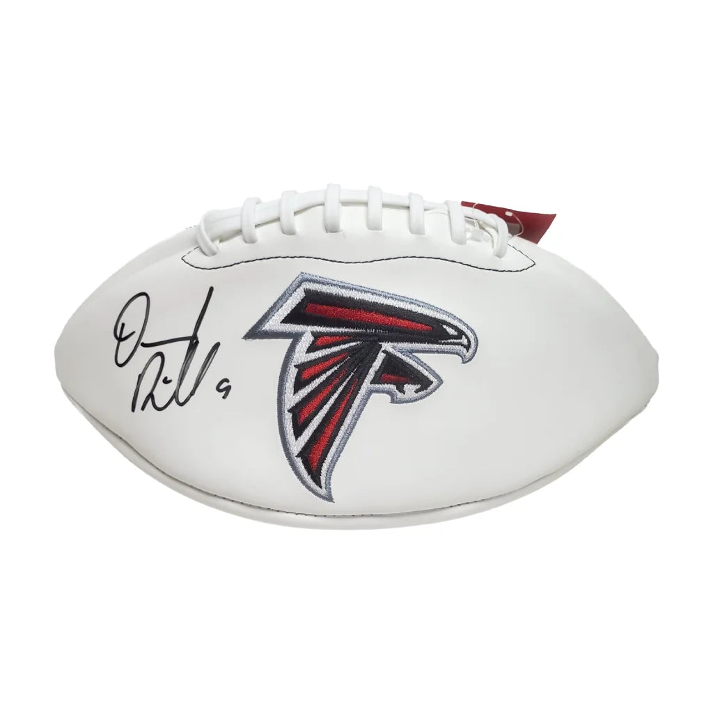 Desmond Ridder signed Falcons logo football with Beckett auth